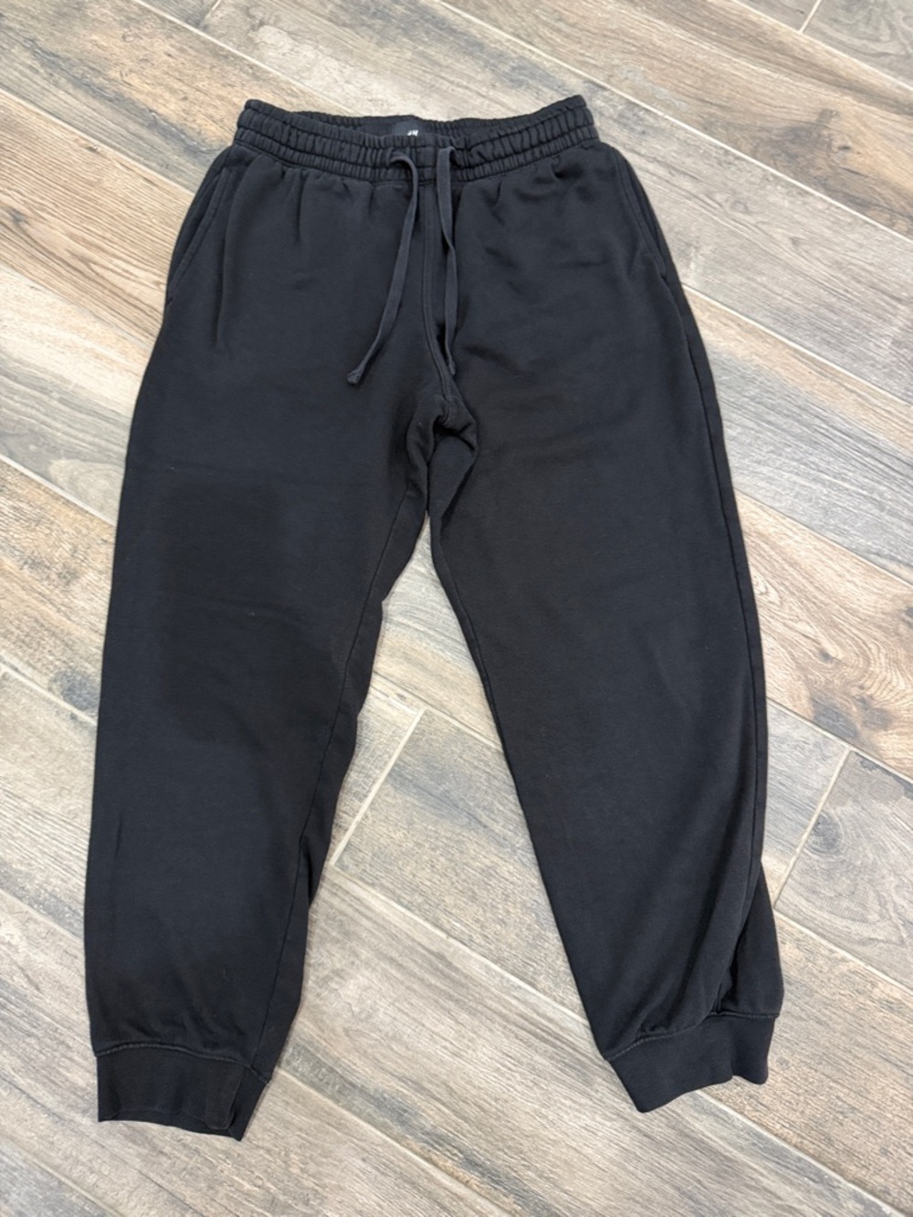H&M Black Elastic Waist Jogger Pants